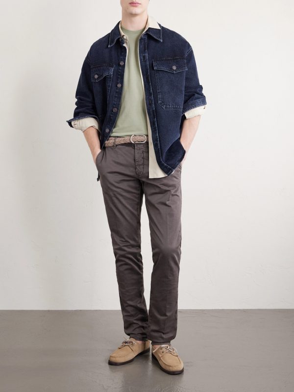 Slim-Fit Cotton-Jersey T-Shirt - OU