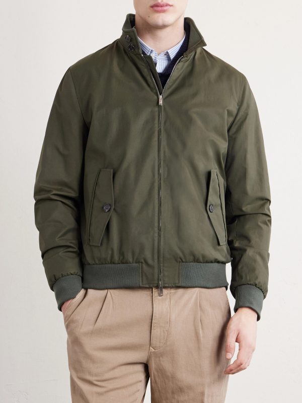Cotton-Blend Bomber Jacket - FR Cotton-Blend Bomber Jacket - FR