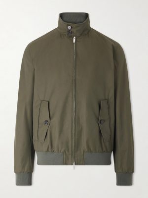 Cotton-Blend Bomber Jacket Cotton-Blend Bomber Jacket