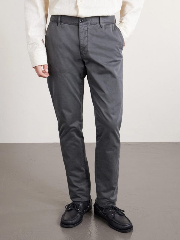 Slim-Fit Tapered Stretch-Cotton Gabardine Trousers - FR Slim-Fit Tapered Stretch-Cotton Gabardine Trousers - FR