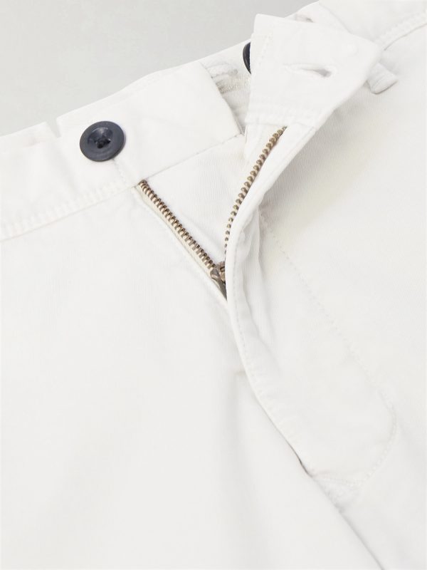 Slim-Fit Tapered Stretch-Cotton Gabardine Trousers - CU Slim-Fit Tapered Stretch-Cotton Gabardine Trousers - CU
