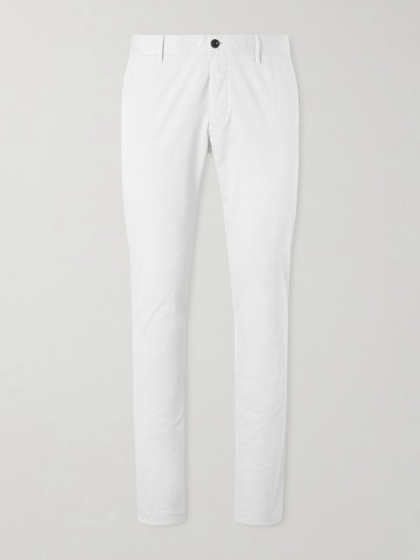 Slim-Fit Tapered Stretch-Cotton Gabardine Trousers Slim-Fit Tapered Stretch-Cotton Gabardine Trousers