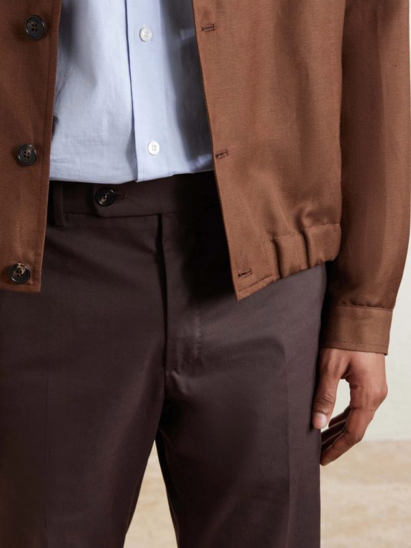 Tapered Stretch-Cotton Trousers - CU Tapered Stretch-Cotton Trousers - CU