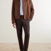 Tapered Stretch-Cotton Trousers - OU Tapered Stretch-Cotton Trousers - OU