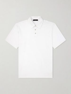 Cotton and Silk-Blend Jersey Polo Shirt Cotton and Silk-Blend Jersey Polo Shirt