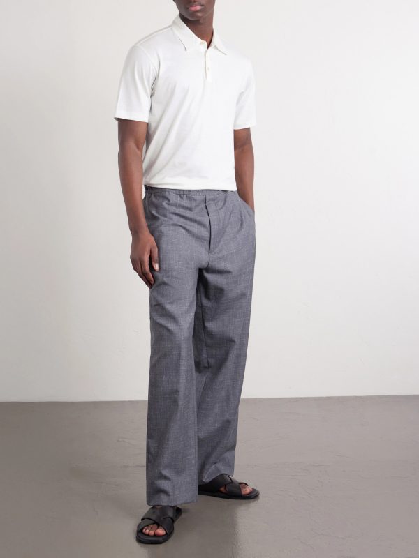 Cotton and Silk-Blend Jersey Polo Shirt - OU Cotton and Silk-Blend Jersey Polo Shirt - OU