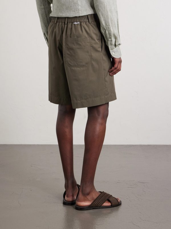 Ribstop Cotton-Blend Shorts - BK Ribstop Cotton-Blend Shorts - BK
