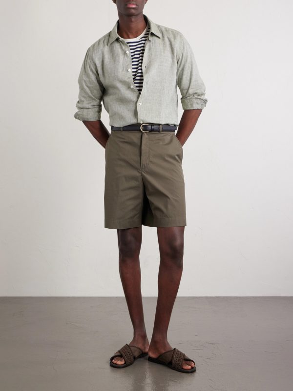 Ribstop Cotton-Blend Shorts - OU Ribstop Cotton-Blend Shorts - OU