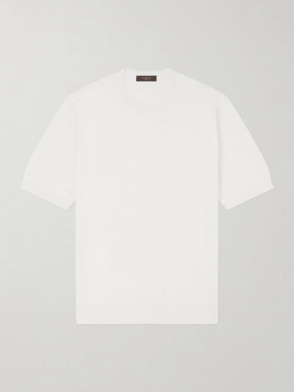 Cotton and Silk-Blend T-Shirt