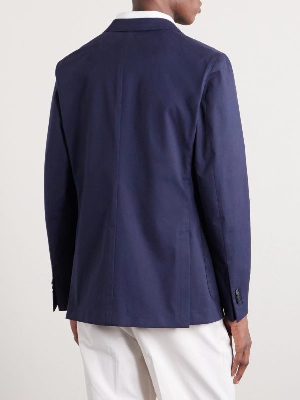 Cotton-Blend Suit Jacket - BK Cotton-Blend Suit Jacket - BK