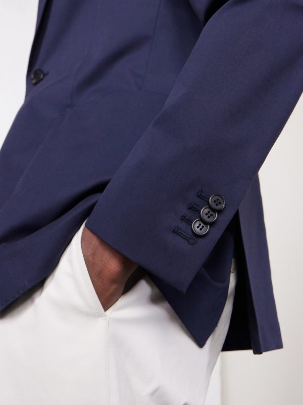 Cotton-Blend Suit Jacket - E2 Cotton-Blend Suit Jacket - E2