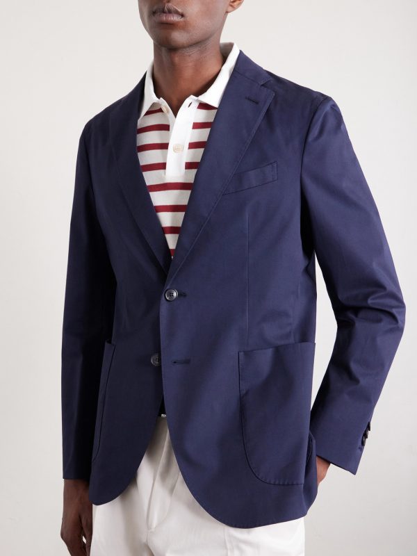 Cotton-Blend Suit Jacket - FR Cotton-Blend Suit Jacket - FR