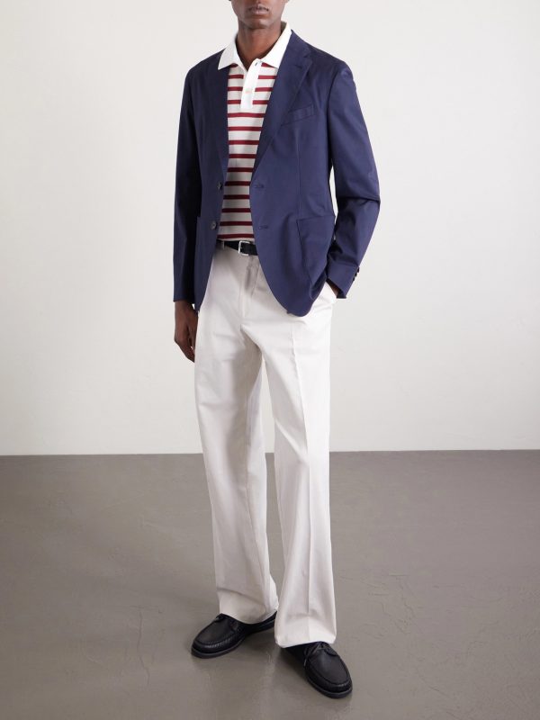 Cotton-Blend Suit Jacket - OU Cotton-Blend Suit Jacket - OU