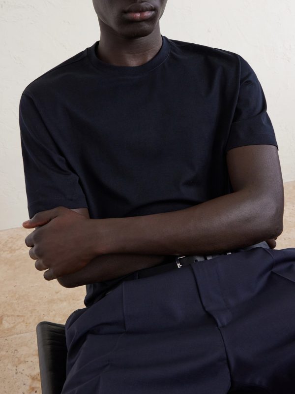 Cotton and Silk-Blend Jersey T-Shirt - CU