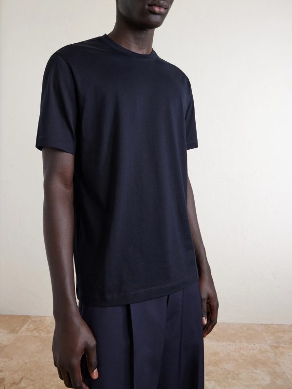 Cotton and Silk-Blend Jersey T-Shirt - FR