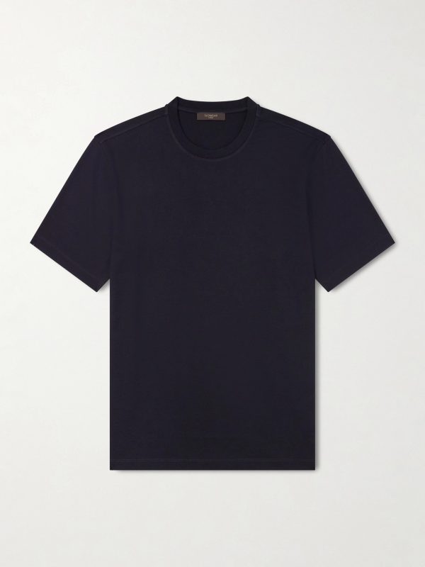 Cotton and Silk-Blend Jersey T-Shirt