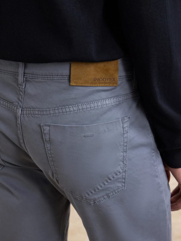 Slim-Fit Stretch Cotton-Blend Gabardine Trousers - CU Slim-Fit Stretch Cotton-Blend Gabardine Trousers - CU