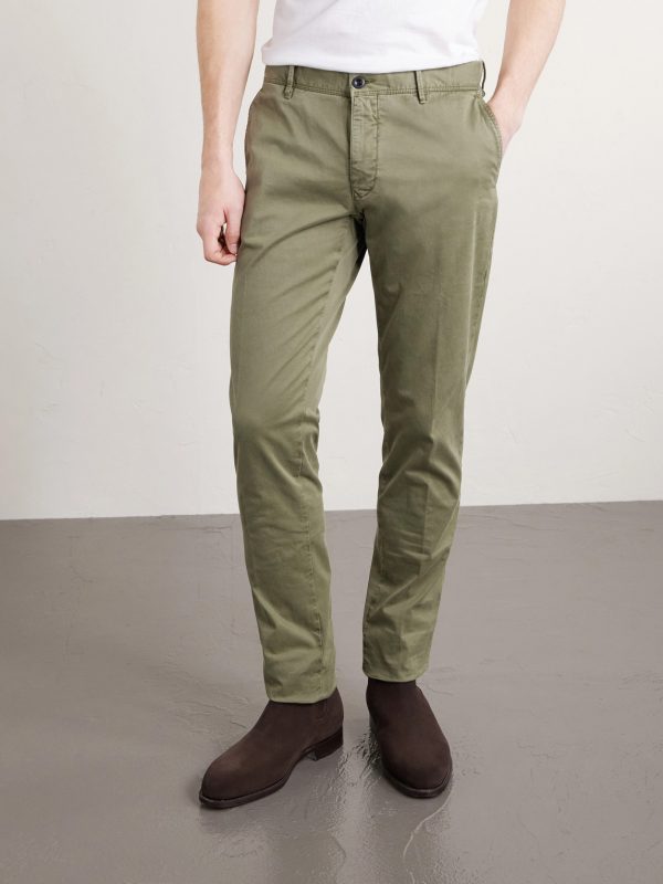 Slim-Fit Tapered Stretch-Cotton Gabardine Trousers - FR Slim-Fit Tapered Stretch-Cotton Gabardine Trousers - FR