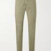 Slim-Fit Tapered Stretch-Cotton Gabardine Trousers Slim-Fit Tapered Stretch-Cotton Gabardine Trousers