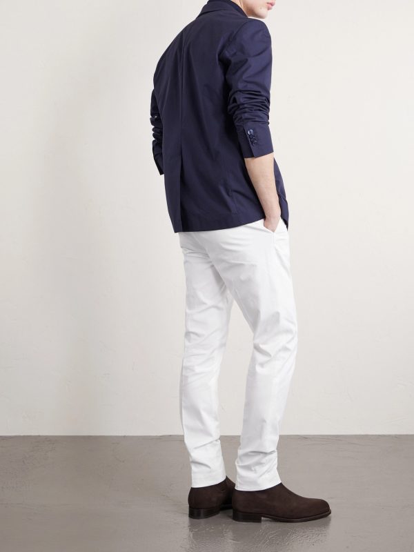 Tapered Stretch-Cotton Trousers - BK