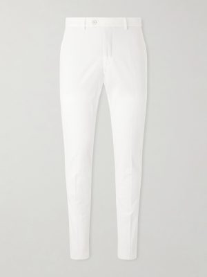 Tapered Stretch-Cotton Trousers