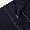 Tapered Cotton-Blend Seersucker Trousers - E1