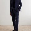 Tapered Cotton-Blend Seersucker Trousers - OU