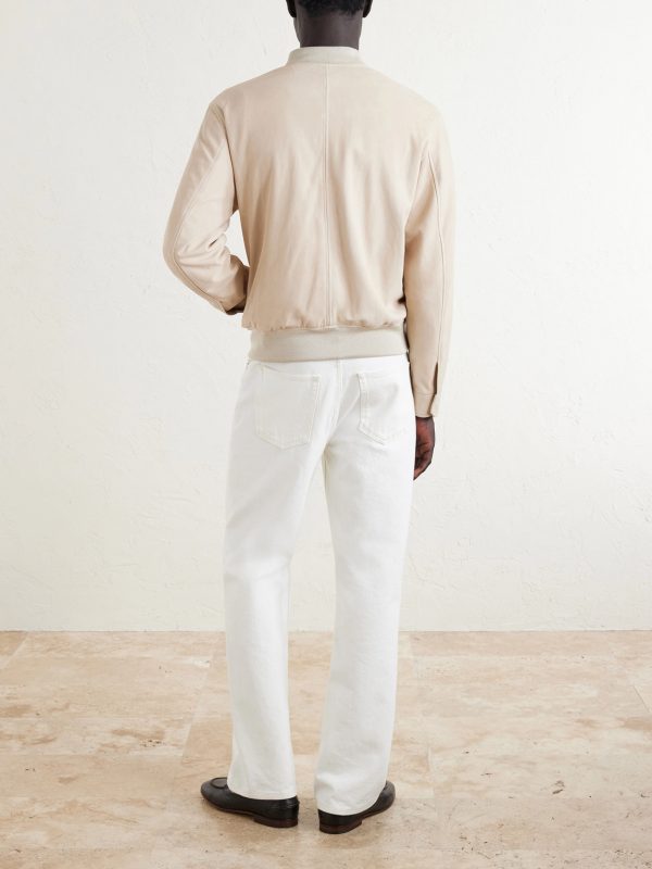 Suede Bomber Jacket - BK Suede Bomber Jacket - BK