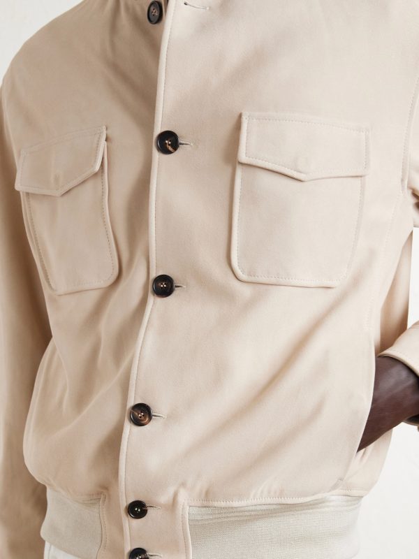 Suede Bomber Jacket - E1 Suede Bomber Jacket - E1