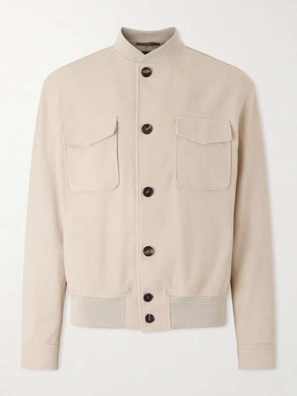 Suede Bomber Jacket Suede Bomber Jacket