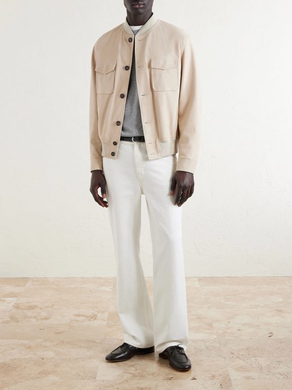 Suede Bomber Jacket - OU Suede Bomber Jacket - OU