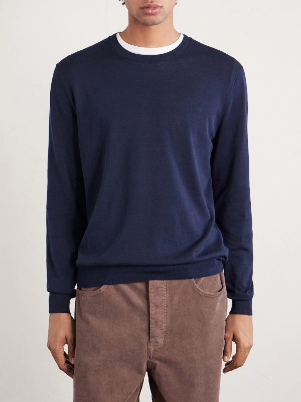 Cotton and Silk-Blend Sweater - FR Cotton and Silk-Blend Sweater - FR