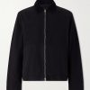 Corduroy-Trimmed Organic Cotton Coach Jacket