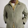 Corduroy-Trimmed Organic Cotton Coach Jacket - CU Corduroy-Trimmed Organic Cotton Coach Jacket - CU