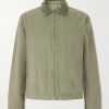 Corduroy-Trimmed Organic Cotton Coach Jacket Corduroy-Trimmed Organic Cotton Coach Jacket