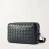 Intrecciato Leather Pouch - BK
