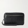 Intrecciato Leather Pouch