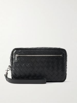 Intrecciato Leather Pouch