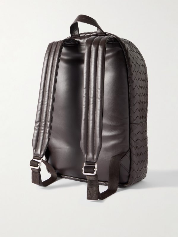 Intrecciato Leather Backpack - BK