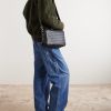 Intrecciato Leather Messenger Bag - OU