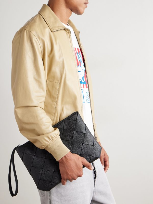 Diago Intrecciato Full-Grain Leather Pouch - OU