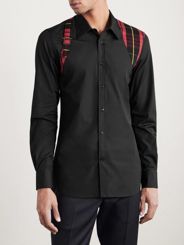 Panelled Cotton Shirt - FR Panelled Cotton Shirt - FR