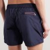 Slim-Fit Mid-Length Logo-Appliquéd Swim Shorts - BK