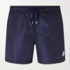 Slim-Fit Mid-Length Logo-Appliquéd Swim Shorts