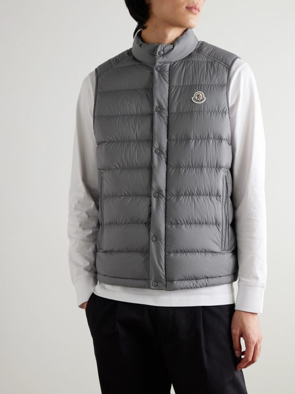 Barthe Logo-Appliquéd Quilted Nylon Down Gilet - FR Barthe Logo-Appliquéd Quilted Nylon Down Gilet - FR