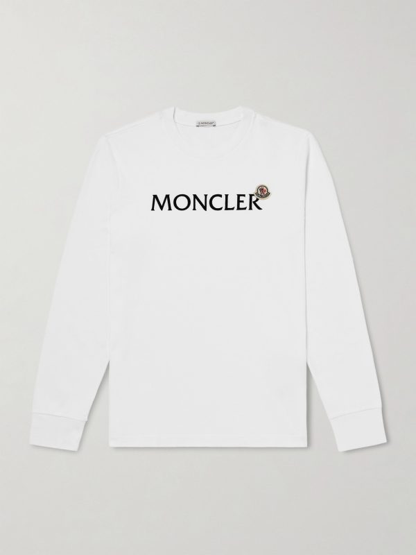 Logo-Flocked Cotton-Jersey T-Shirt Logo-Flocked Cotton-Jersey T-Shirt