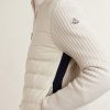 Shell-Trimmed Ribbed Wool Down Zip-Up Cardigan - CU Shell-Trimmed Ribbed Wool Down Zip-Up Cardigan - CU
