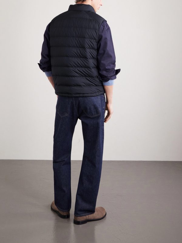 Barthe Logo-Appliquéd Quilted Nylon Down Gilet - BK Barthe Logo-Appliquéd Quilted Nylon Down Gilet - BK