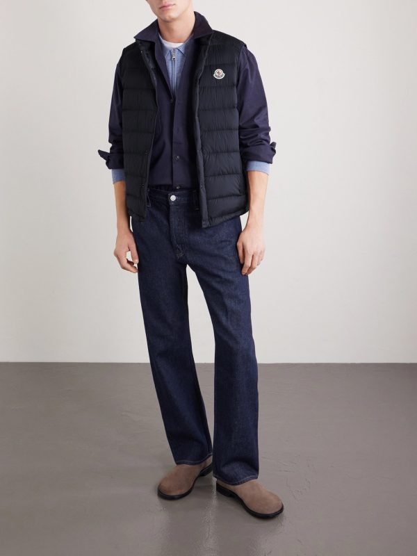 Barthe Logo-Appliquéd Quilted Nylon Down Gilet - OU Barthe Logo-Appliquéd Quilted Nylon Down Gilet - OU