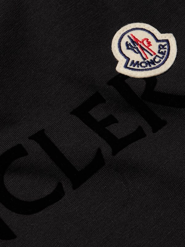 Logo-Flocked Cotton-Jersey T-Shirt - CU
